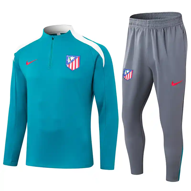 24/25 Atletico Madrid Lake Blue Track Jacket