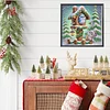 Diamond Painting - Partial Special Shaped Drill - Winter Birdhouse(Canvas|30*30cm)
