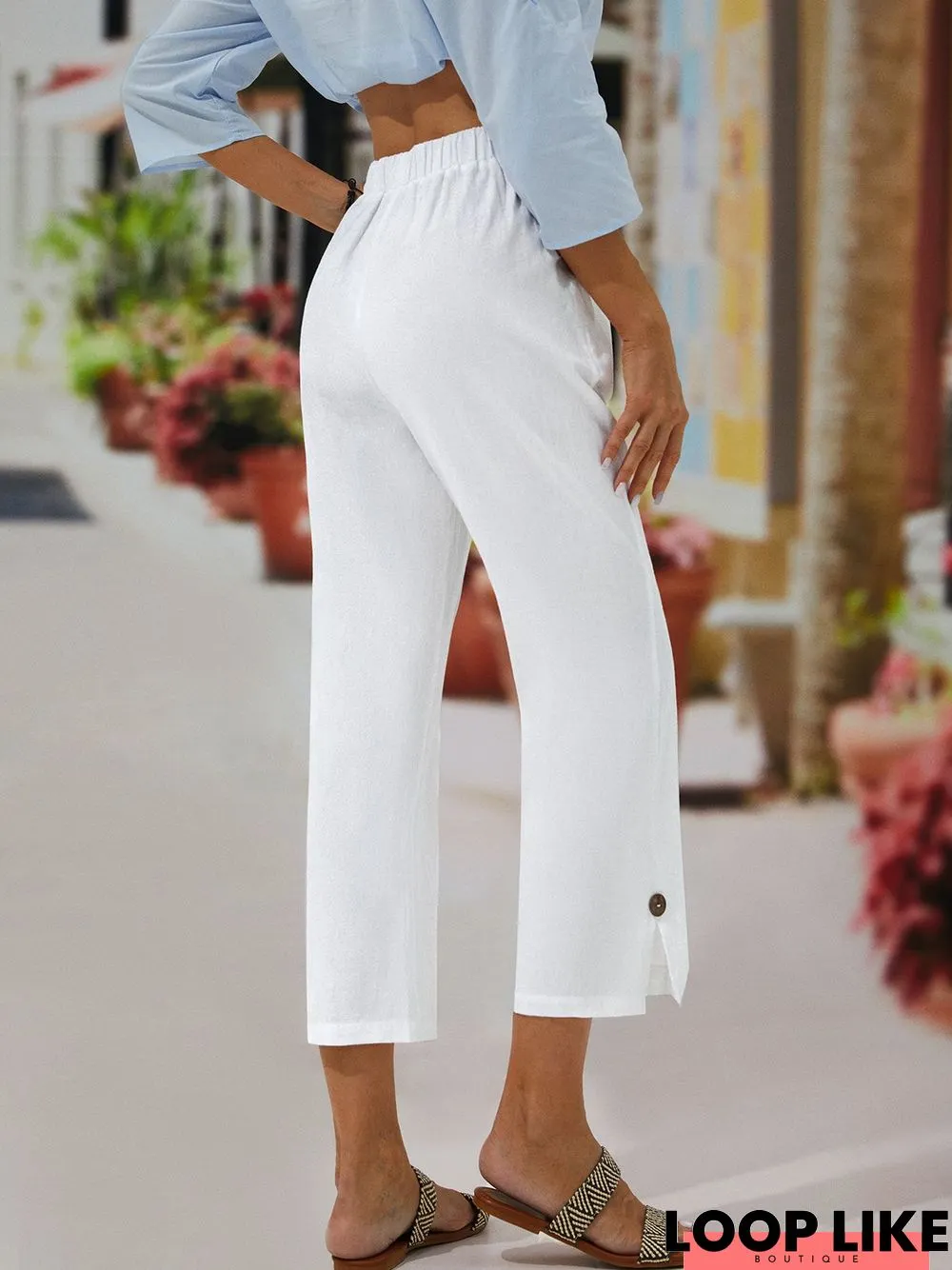 Loose Cool Comfortable Cotton Pants main image 1