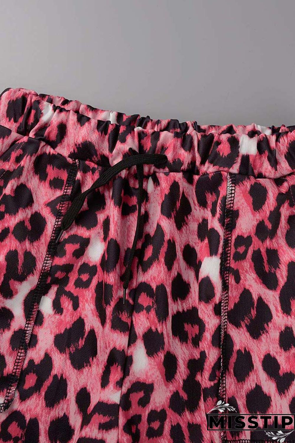 Brown Sexy Casual Print Leopard Basic U Neck Sleeveless Two Pieces