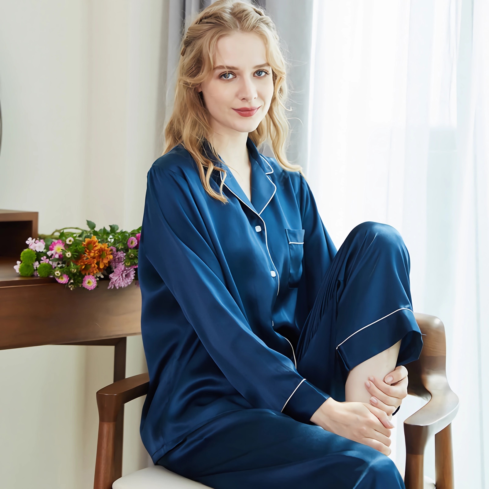 22 Momme Luxury Classic Silk Pajamas REAL SILK LIFE