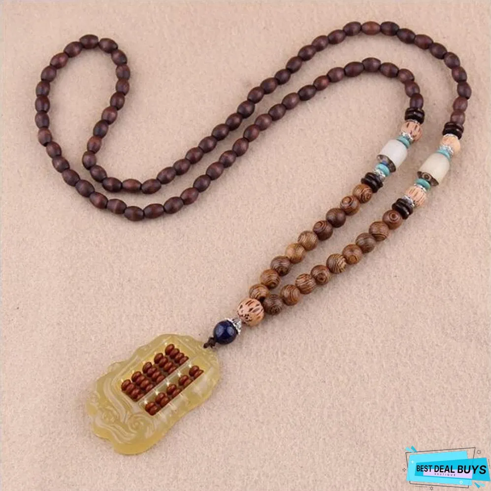 Ethnic Fish Horn Long Statement Men Womens Jewelry