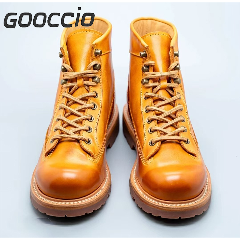 SB186  Horsehide 15552 Work Boots For Men  GOOCCIO   