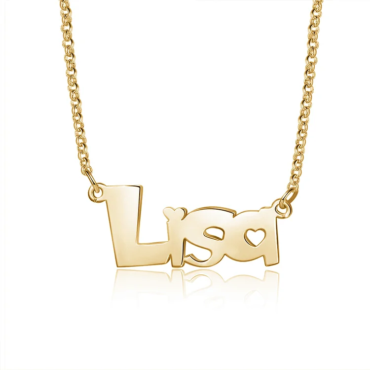 Personalized Name Custom Necklace Cute Font Design