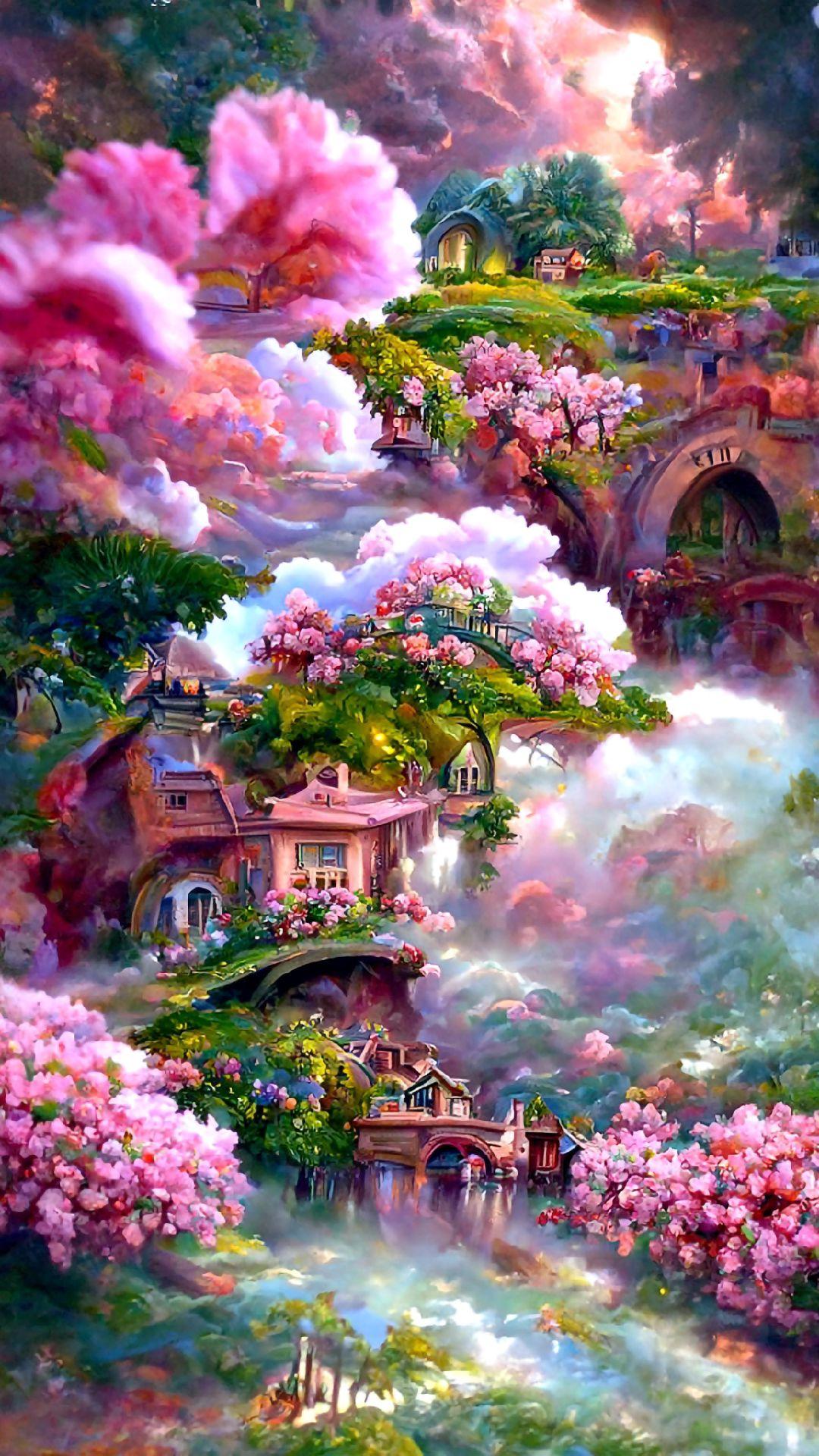 DIY Painting By Numbers | Fantasy landscape- 40*70cm