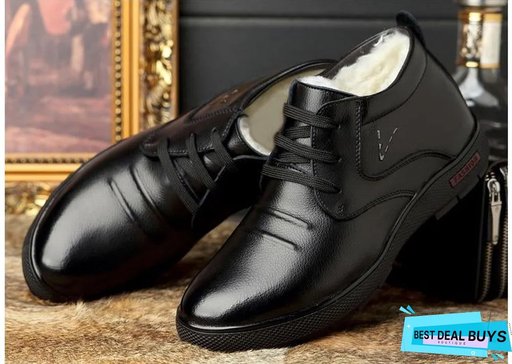 Warm Mens Shoes Winter Snow Boots, Mens Work Shoes Fashion Footwear Rubber Ankle Boots Outdoor Casual Shoes for men