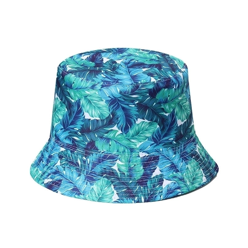 Women’s Hip-hop Bear Printing Flat Eaves Bucket Hat