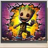 Groot Wall Marvel-Full Round Diamond Painting 40*35CM
