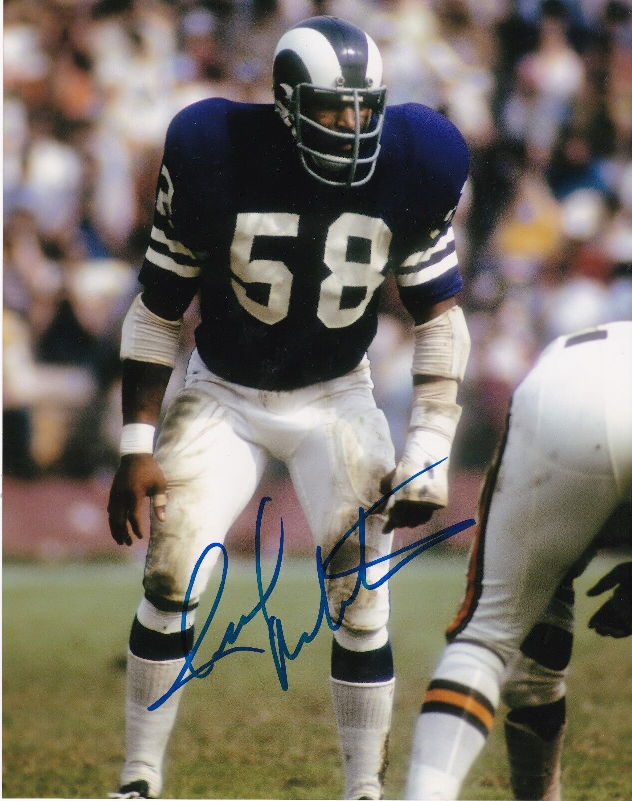 ISIAH ROBERTSON LOS ANGELES RAMS ACTION SIGNED 8x10