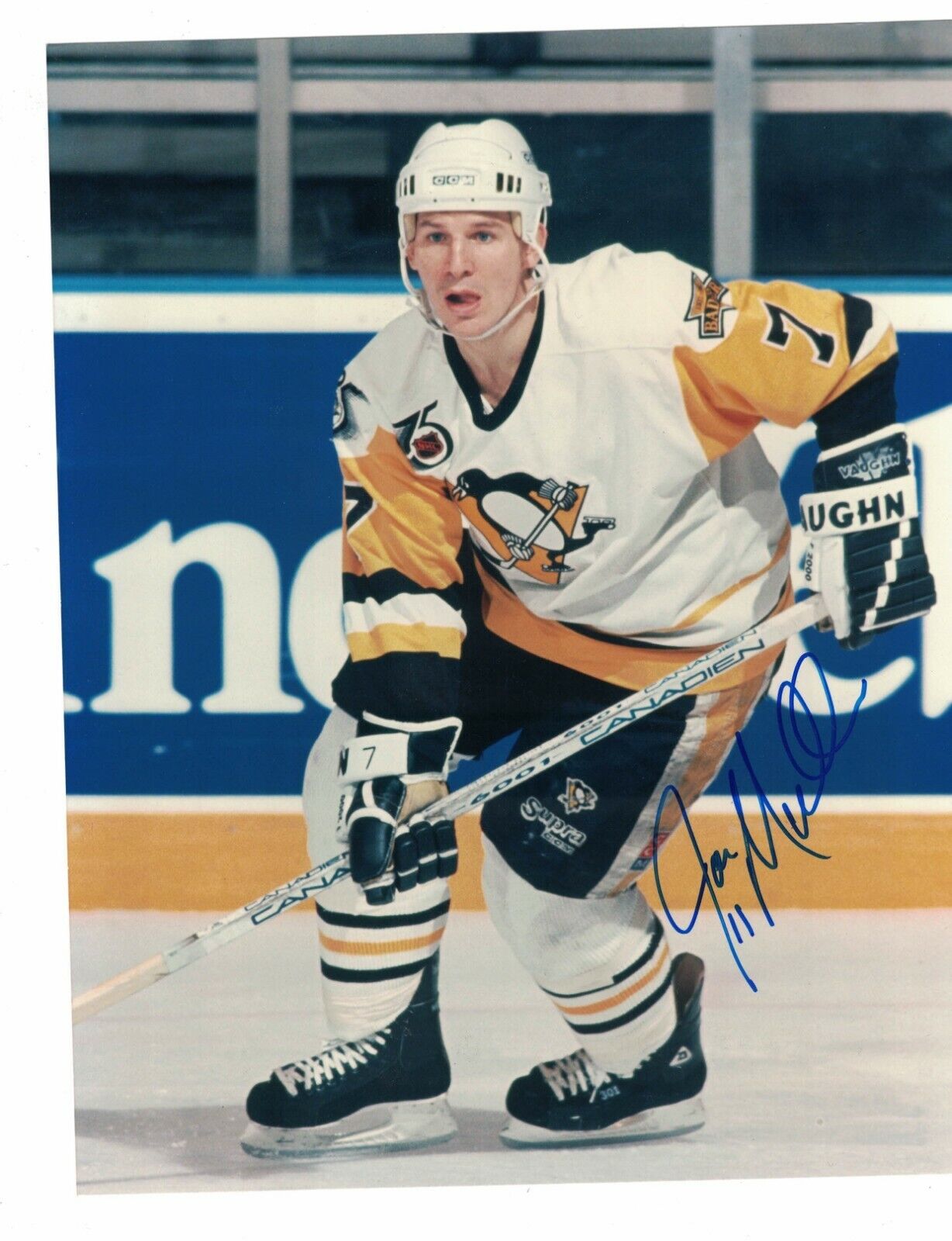 Joe Mullen Pittsburgh Penguins Signed 8x10 Hockey Photo Poster painting W/Our COA A