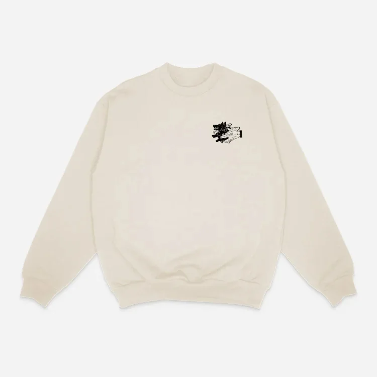 DIVINE DOGS EMBROIDERY CREWNECK