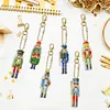 Nutcracker-(Double-Sided)6pcs Diamond painting keychain