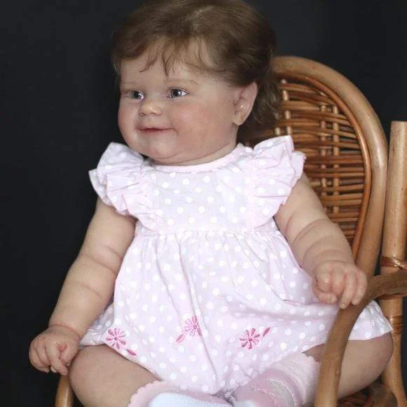  20'' Kleine Beulah Süße Reborn Baby Puppe -Realistisch and So lebensecht ( mit Stimm- und Herzmodul) - RSDP-Rebornbabypuppen-Rebornbabypuppen.de®