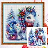 Christmas Unicorn-14CT Counted Cross Stitch 40*40cm/15.75*15.75in