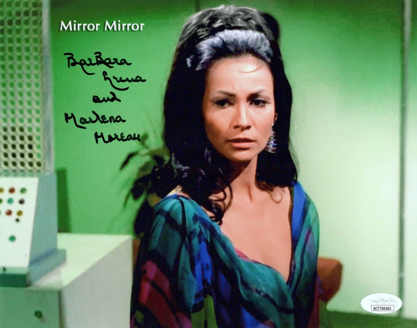 BARBARA LUNA Signed 8x10 STAR TREK ORIGINAL SERIES Photo Poster painting Authentic Auto JSA COA