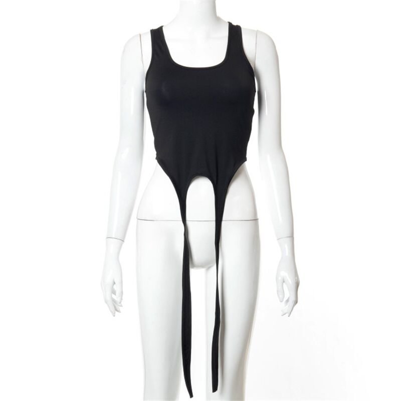 hirigin Basic Long Ribbon White Tank Tops For Women Hight Street Casual Wear Summer Chic Fashionable Vest Club Wear Camisole