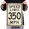 Speed Limit 350 MPH - Metal Tin Signs(8*12Inch/12*16Inch) - Garage&Transport