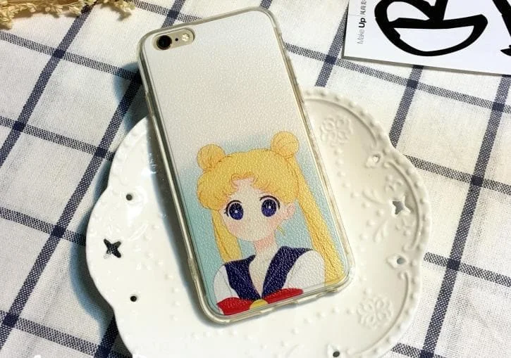 White-Blue/Pink Sailor Moon Iphone Phone Case SP165814