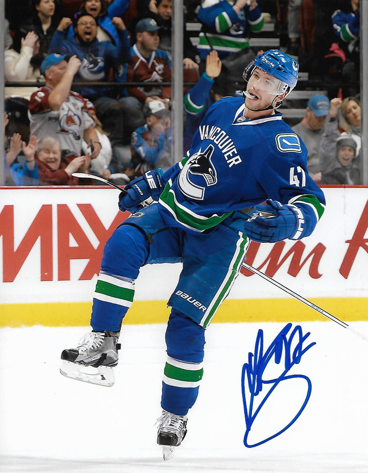 Vancouver Canucks Sven Baertschi Autographed Signed 8x10 NHL Photo Poster painting COA AA