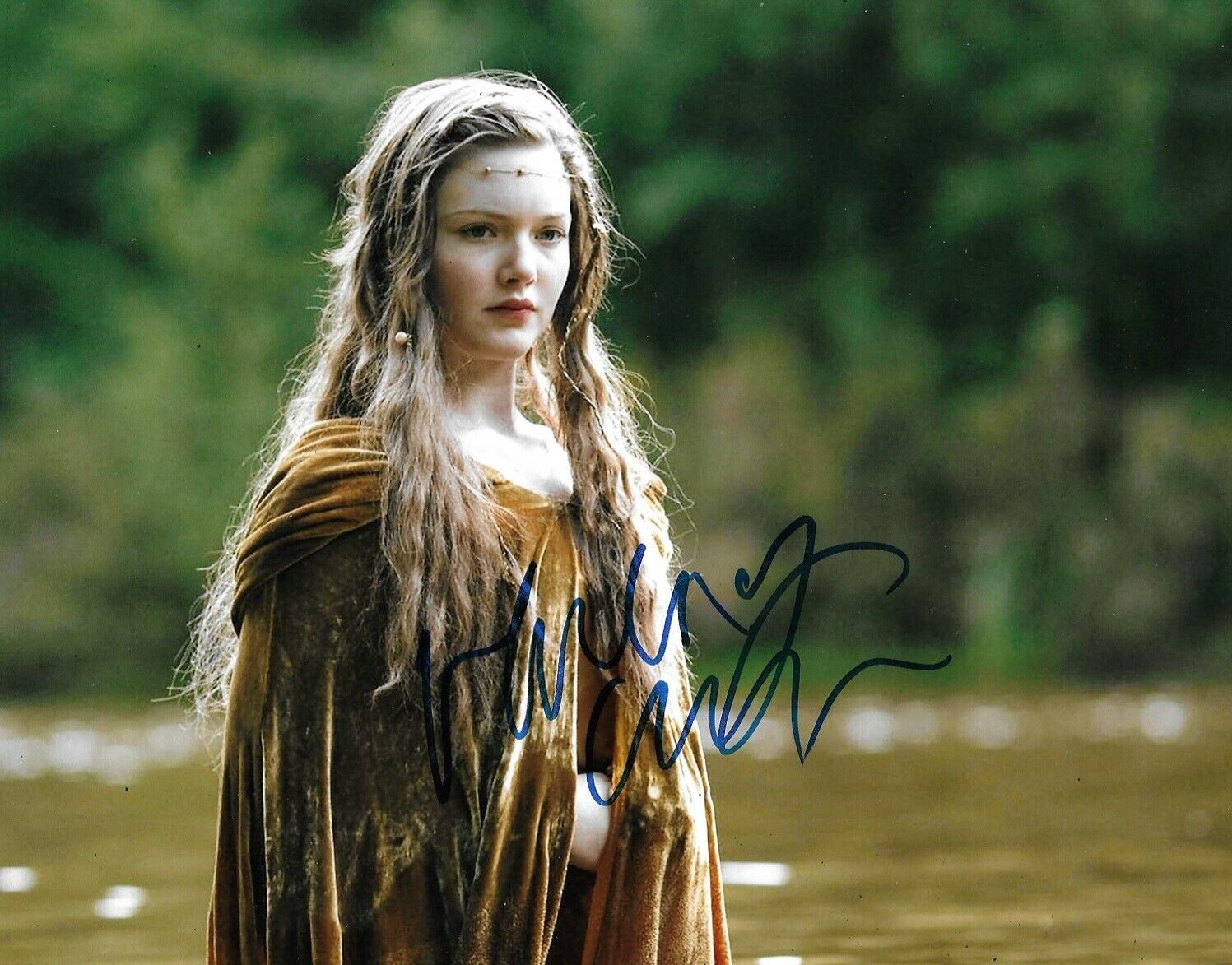 Holliday Grainger Signed Merlin 10x8 Photo Poster painting AFTAL