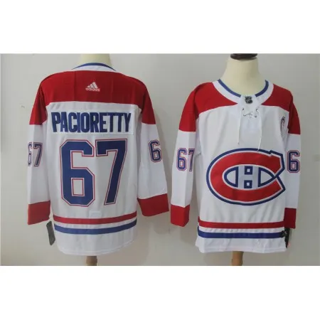 Men's  Montreal Canadiens #67 Max Pacioretty White Stitched NHL Jersey