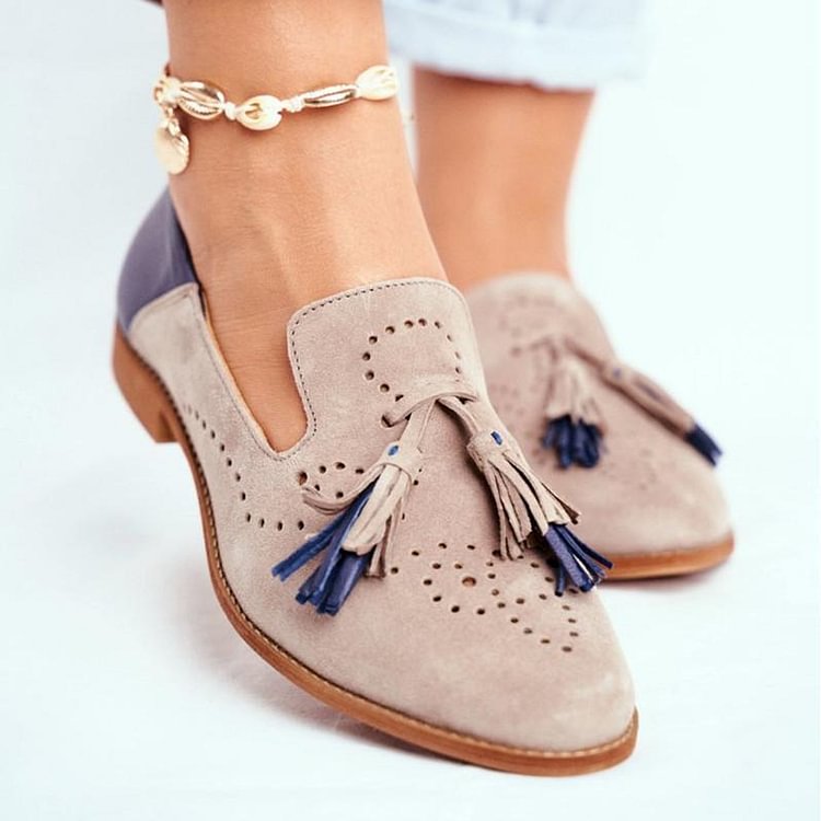 Women Breathable Suede Loafers -loafers
