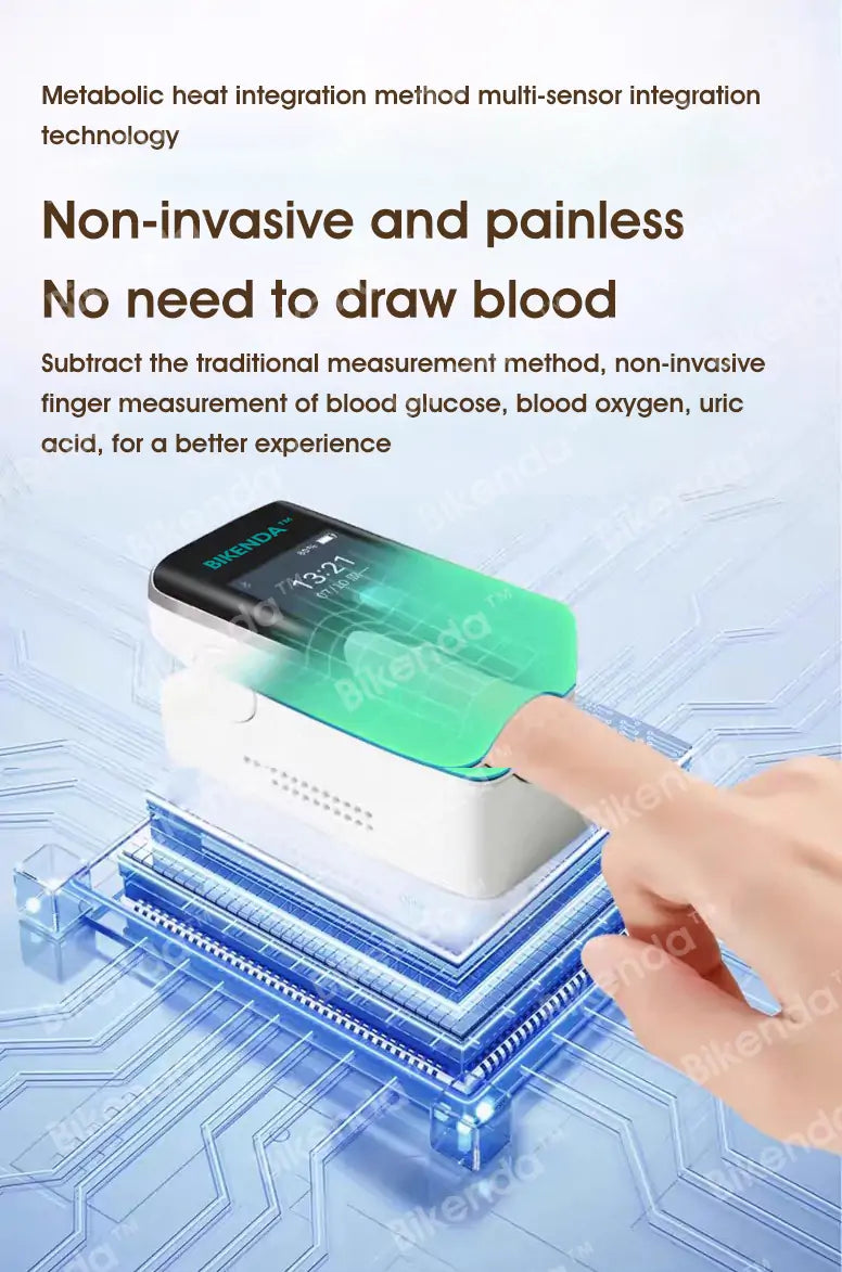 【OFFICIAL STORE】Bikenda&trade; Precision Glucose Monitoring Premium 👨&zwj;⚕️Non-invasive Medical Device + Exclusive Gift [99.9% Accuracy]