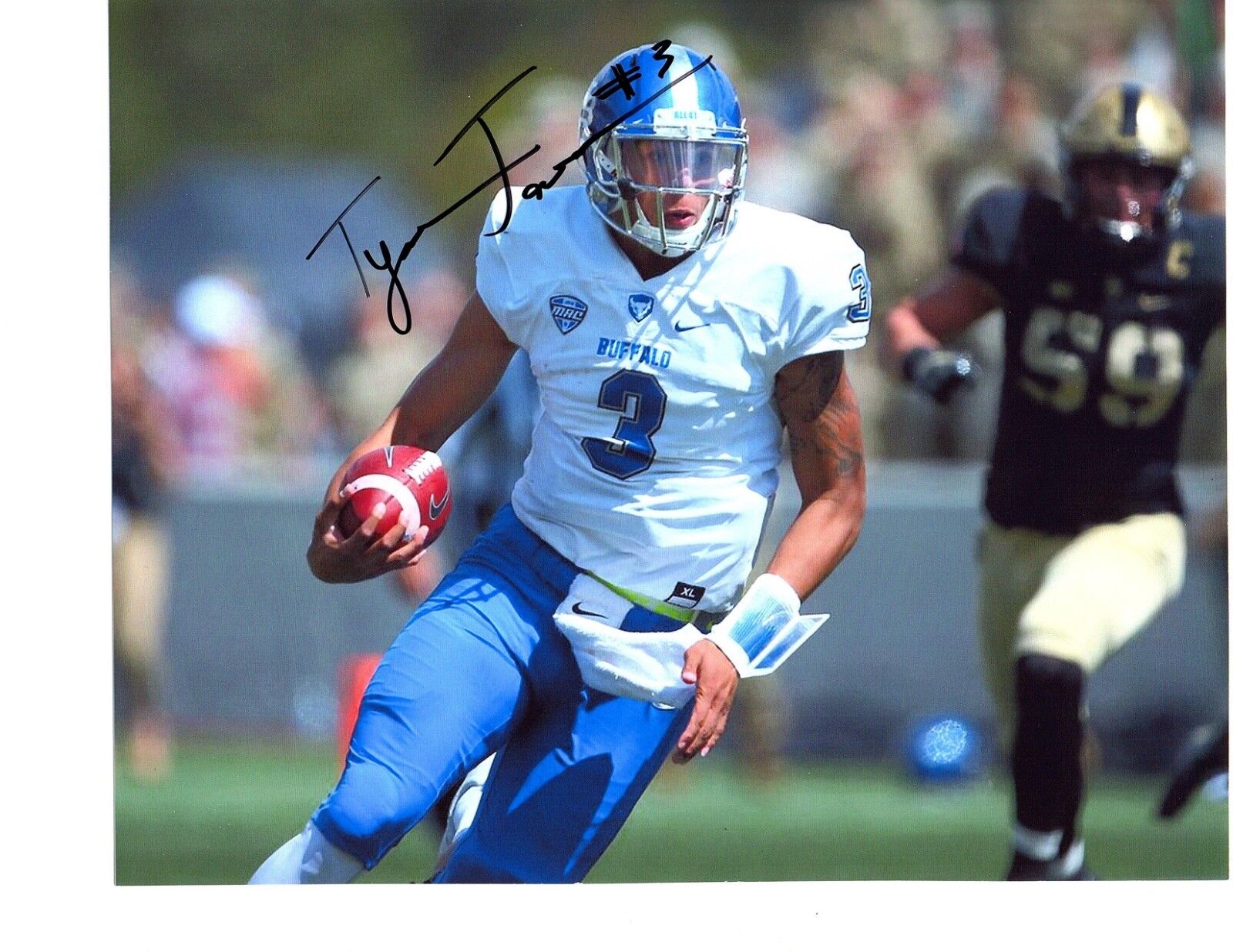 Tyree Jackson Buffalo Bulls signed autographed 8x10 football Photo Poster painting 2019 Draft e