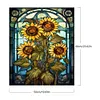 （Big Size)Sunflower Glass Painting-Paint by Numbers Acrylic Painting 50*60CM