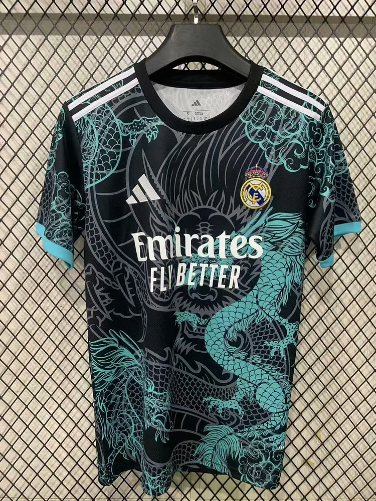 2025-26-Real Madrid Special Edition Black and Green Dragon-Jersey-Fan Edition