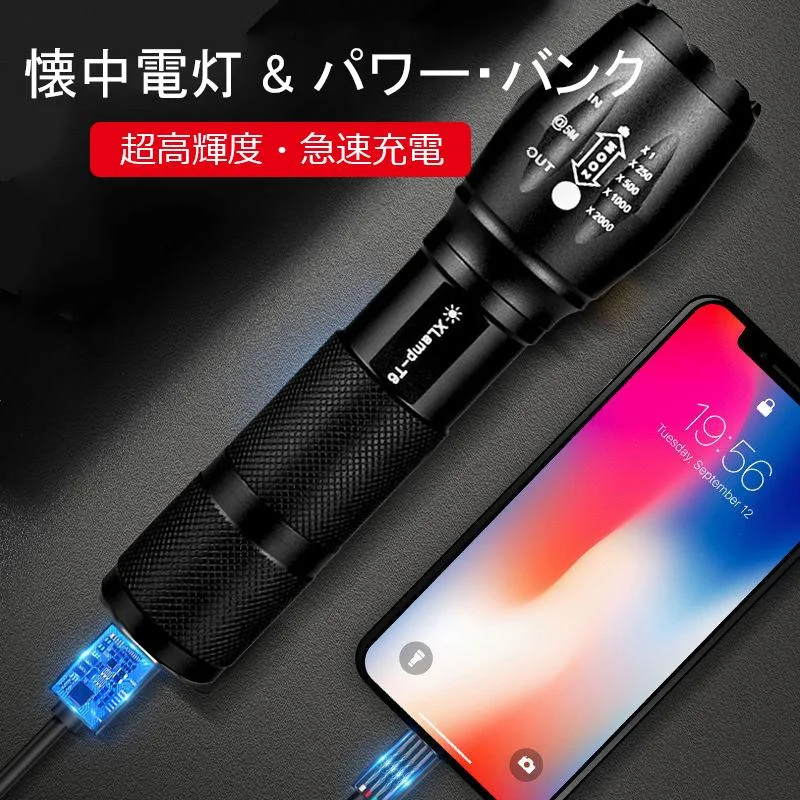 懐中電灯 & パワー・バンク