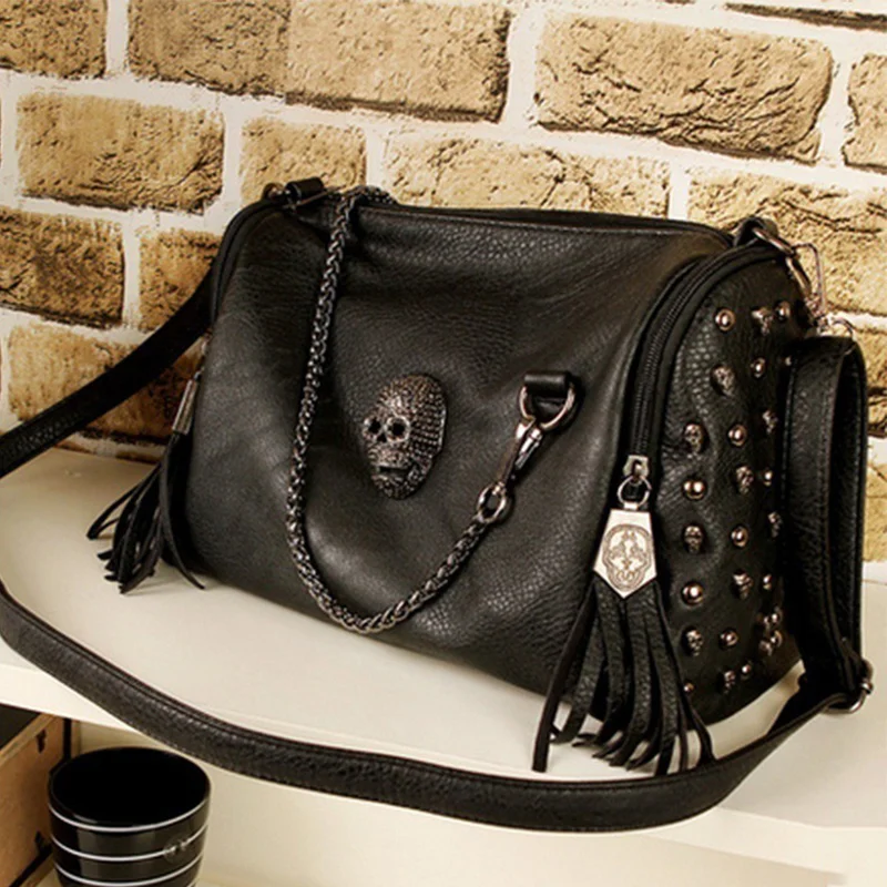 Fashion Punk Skull Messenger Bag