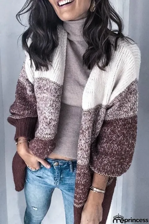 Gradient Loose Cardigan