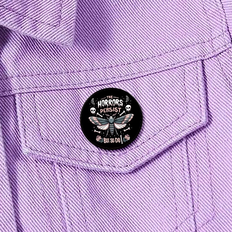 Casual Cartoon Style Letter Skull Alloy Women’s Brooches