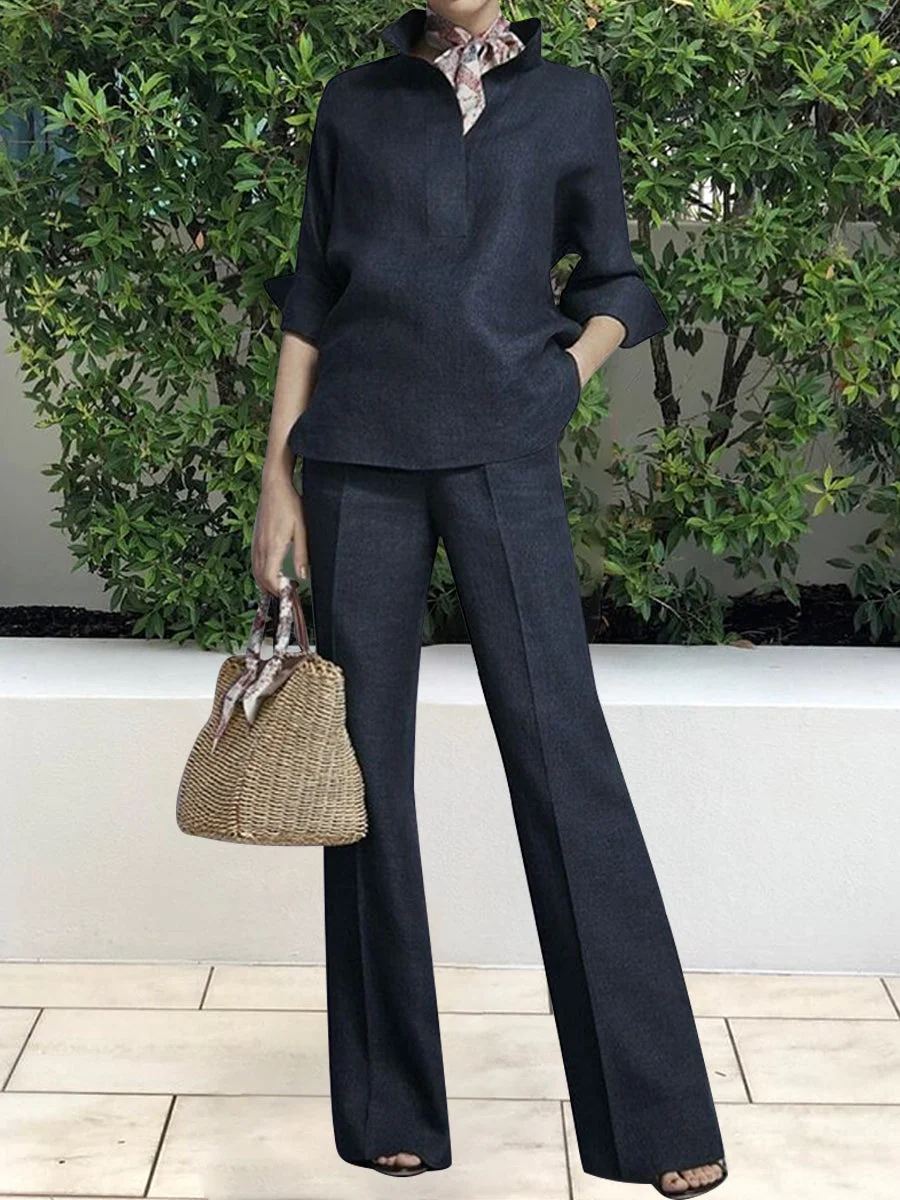 Formal Solid Color Women Two Pieces Suit
