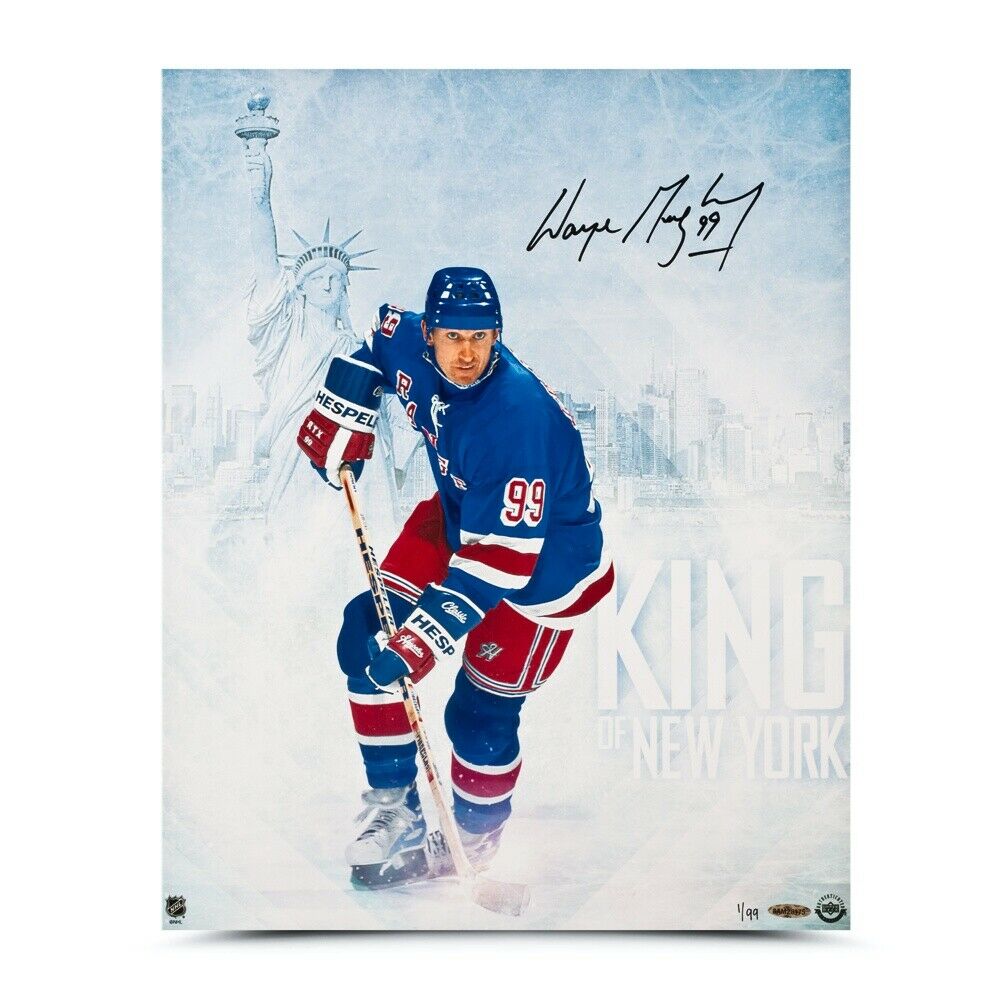 Wayne Gretzky Signed Autographed 16X20 Photo Poster painting King of New York