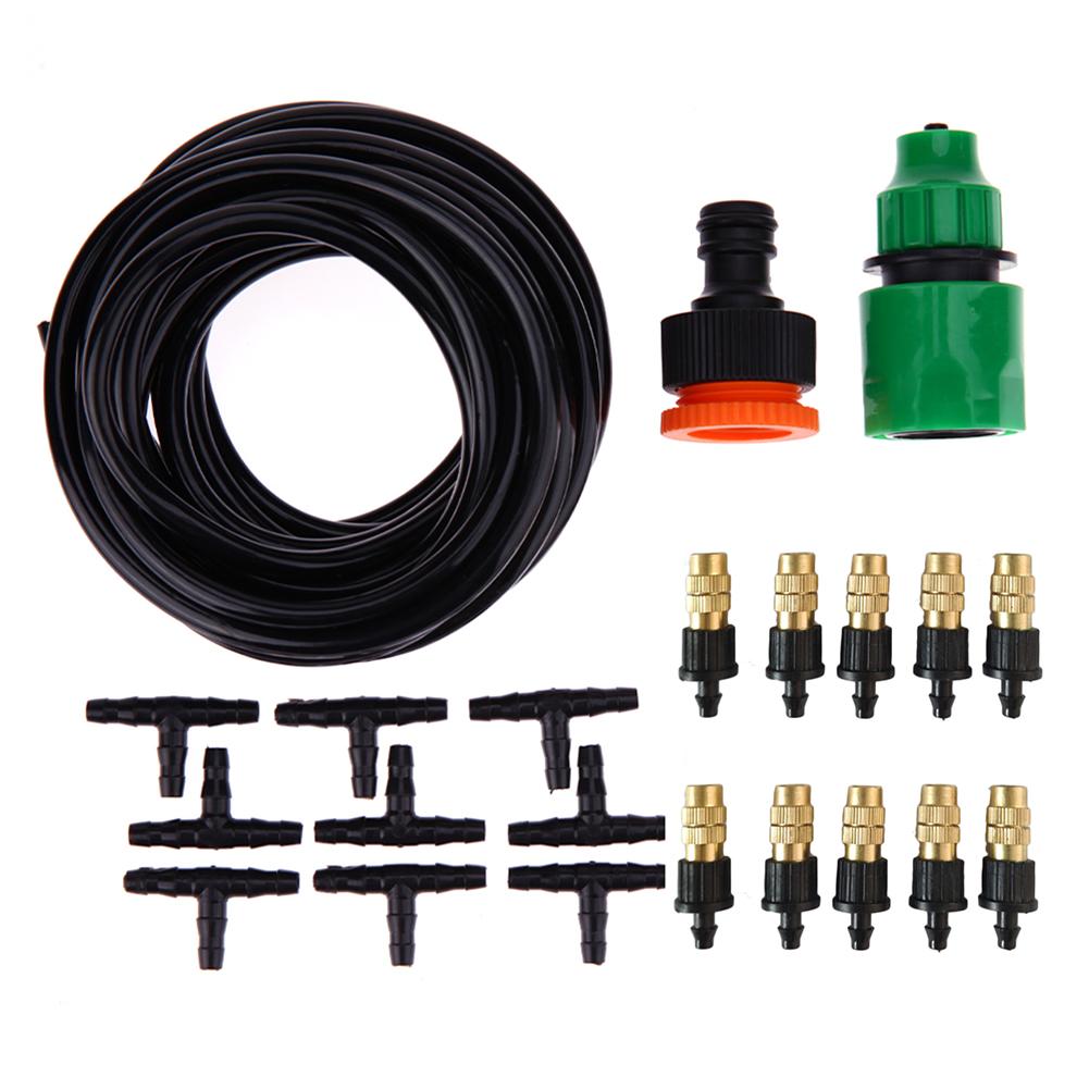 

Outdoor Garden Misting Cooling System Fitting 4/7mm Hose 10pcs Nozzles Kit, 501 Original