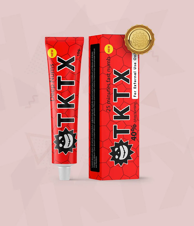 5 Pieces Red TKTX 40% More 0.35oz/10g
