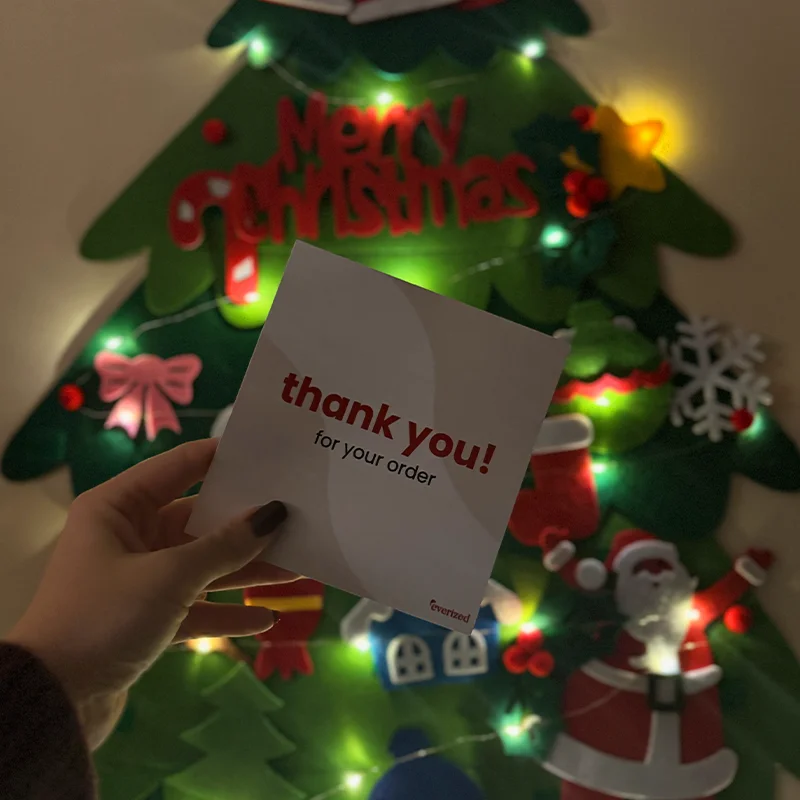 Everized felt christmas tree