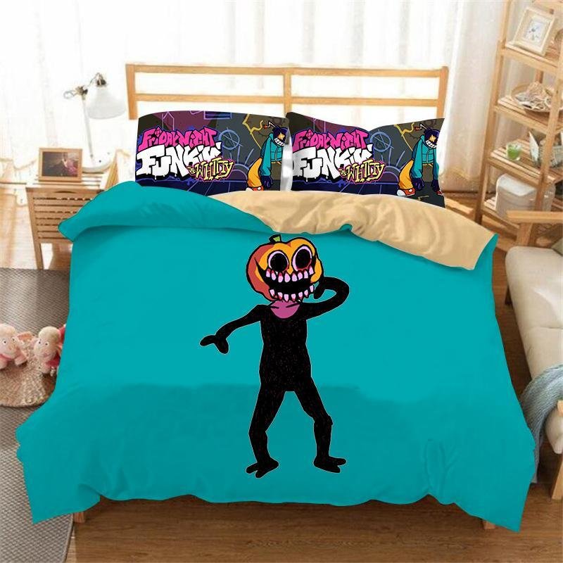Friday Night Funkin' Bedding Set Quilt Cover Pillow Case