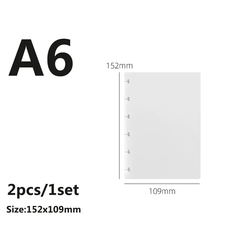 Notebook Loose-leaf Discs Mushroom Hole Binding Ring Binder Disc DIY Mushroom Hole Loose-leaf Cover School Office Supplies