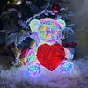 LED Love Bear Colorful Luminous Prism Christmas Indoor Decoration Night Light