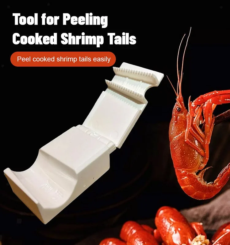 Tool for Peeling Cooked Shrimp Tails