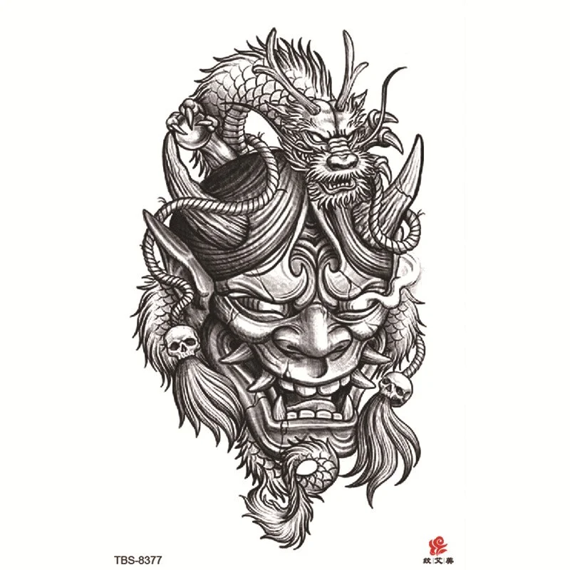 Sdrawing Temporary Tattoo Sticker Forest Lion Tiger Flash Tattoos Women Skeleton Skull Bodi Art Arm Fake Tatoo Men Body Woman