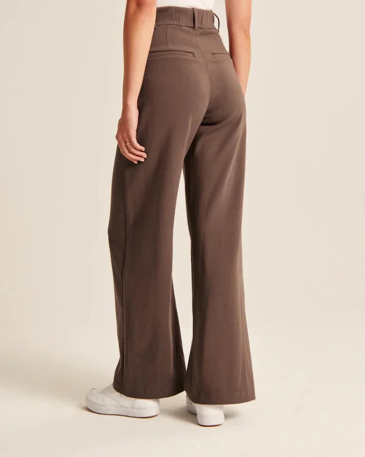 High Waist Tailored Wide Leg Pants (buy 2 Free Shipping)