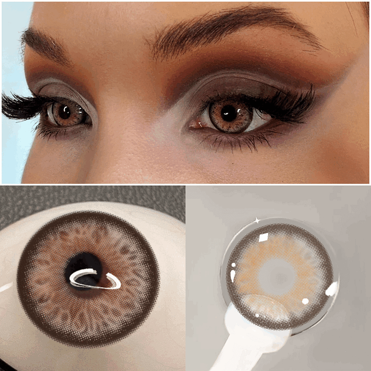 Russian girl Pro Brown Colored Contact Lenses