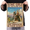 Motorcycle Girl - Vintage Metal Signs(8*12Inch) - Vehicle