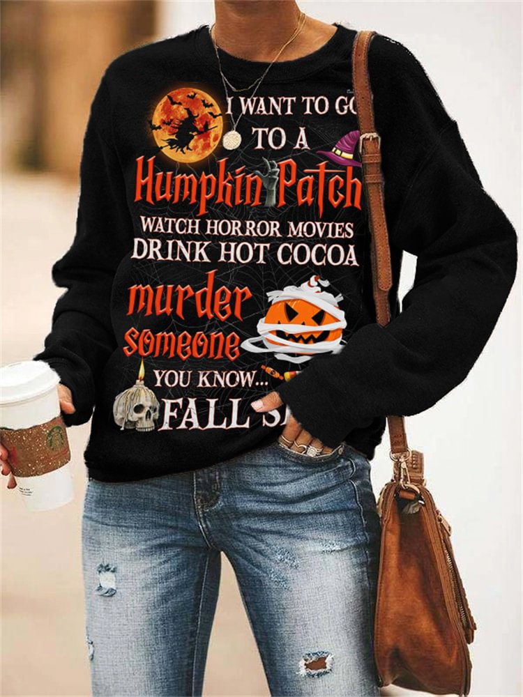 Halloween To Do List Inspired Sweatshirt