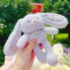 Plushie Bunny Keychain Bag Charm Long Ears Long Legs Girls Gift Idea