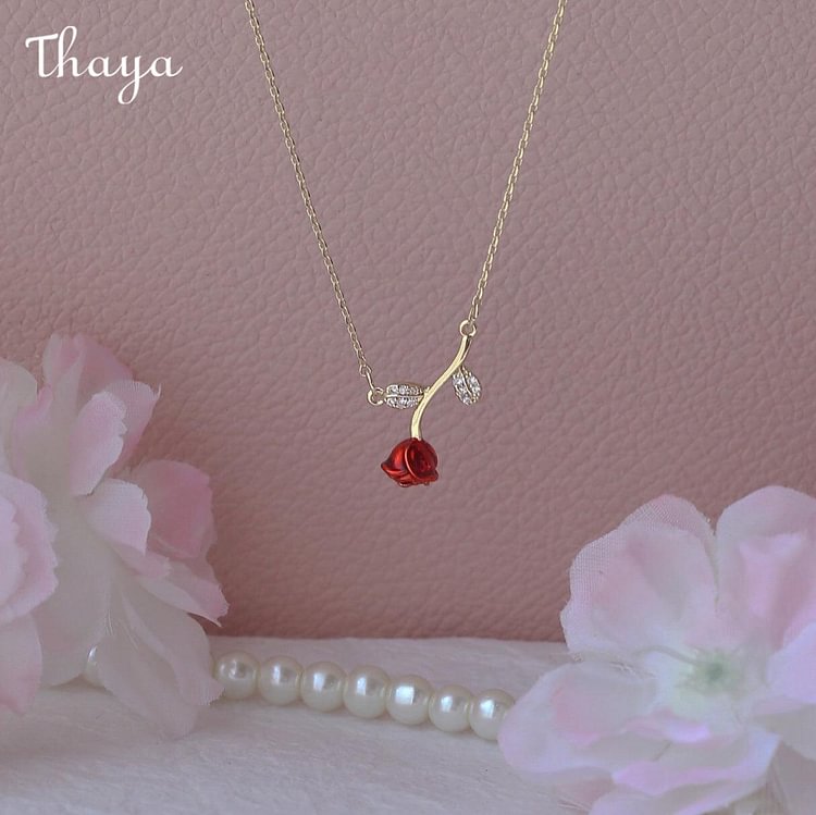 Thaya The Little Prince's Rose Necklace